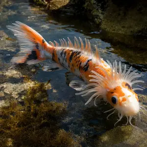 Koi fish + Sea anemone